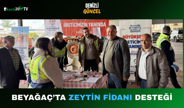 Beyağaç’ta Zeytin Fidanı Desteği