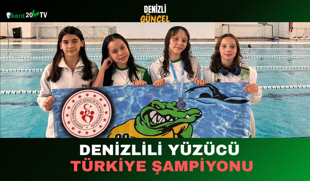 Denizlili Yüzücü Türkiye Şampiyonu