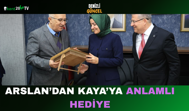 Arslan’dan Kaya’ya Anlamlı Hediye