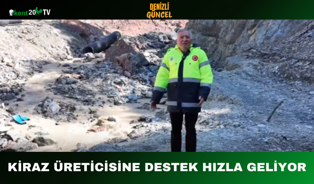 Kiraz Üreticisine Destek Hızla Geliyor
