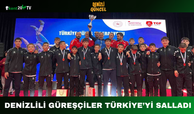 Denizlili Güreşçiler Türkiye’yi Salladı