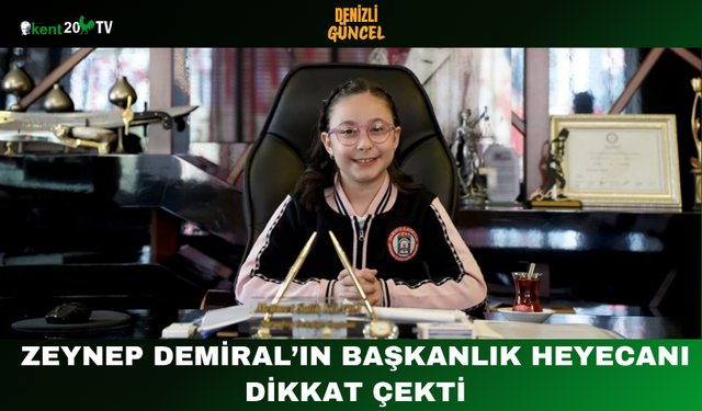 Zeynep Demiral’ın başkanlık heyecanı dikkat çekti