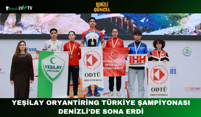 Yeşilay Oryantiring Türkiye Şampiyonası Denizli’de Sona Erdi