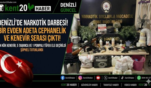 Denizli Emniyeti’nden "Uyuşturucu ve Silah" Operasyonu