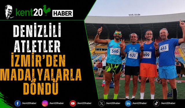 Denizlili Atletler İzmir'den Madalyalarla Döndü