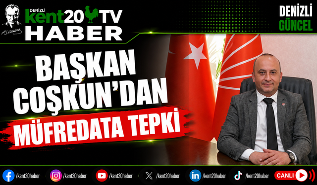 BAŞKAN COŞKUN'DAN MÜFREDAT TEPKİSİ