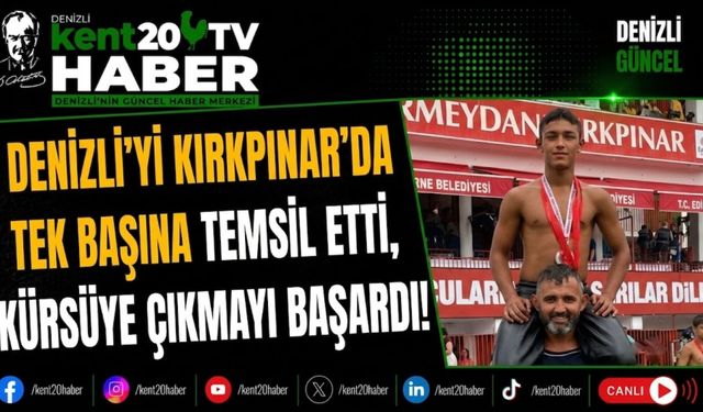 Denizli'yi Kırkpınar'da Tek Başına Temsil Etti, Kürsüye Çıkmayı Başardı