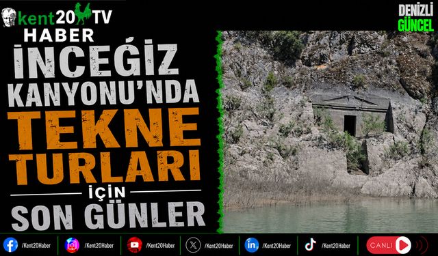 İnceğiz Kanyonu'nda Tekne Turları İçin Son Günler