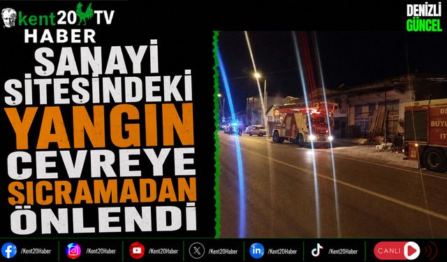 Sanayi Sitesindeki Yangın Çevreye Sıçramadan Önlendi