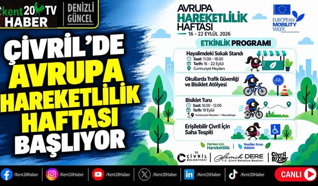 Çivril'de Avrupa Hareketlilik Haftası Başlıyor