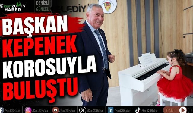 Başkan Kepenek çocuk korosuyla buluştu