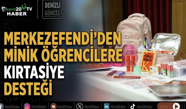 Merkezefendi’den minik öğrencilere kırtasiye desteği