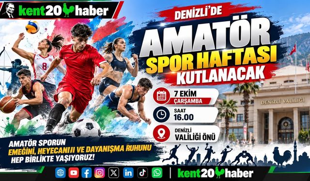 Denizli’de Amatör Spor Haftası Kutlanacak