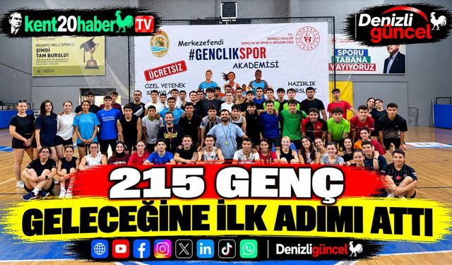 215 genç geleceğine ilk adımı attı