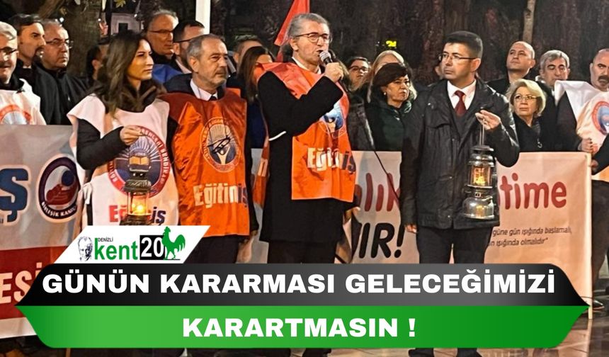 GÜNÜN KARANLIĞI GELECEĞİMİZİ KARARTMASIN