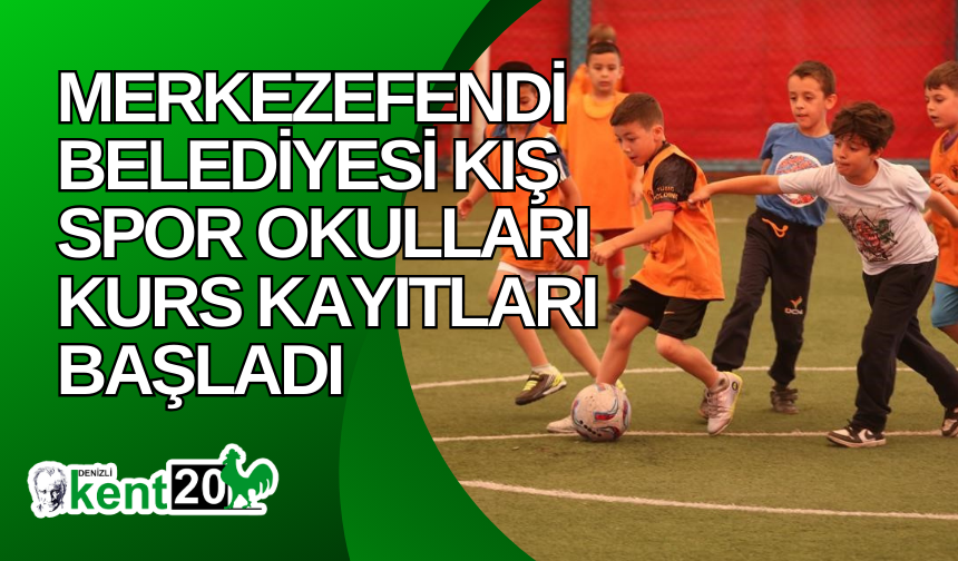 Merkezefendi Belediyesi kış spor okulları kurs kayıtları başladı