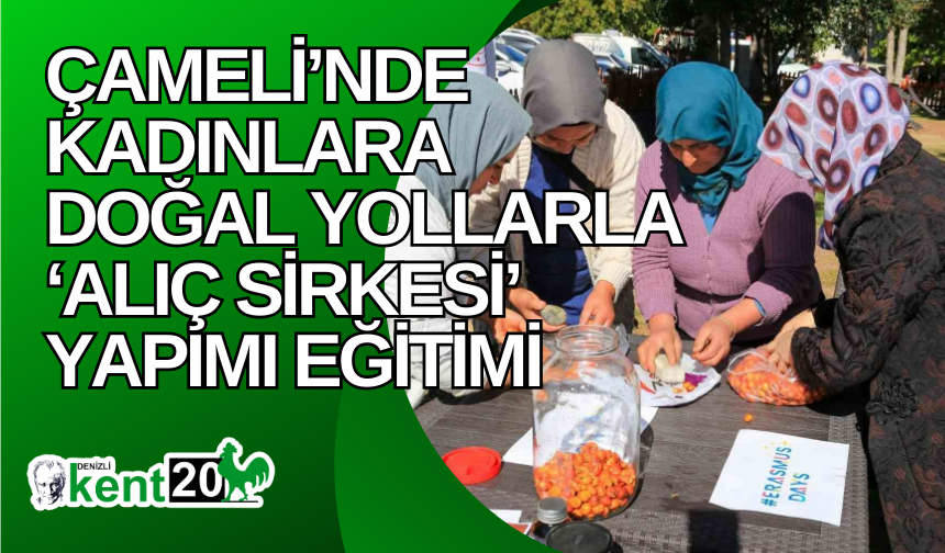 Çameli’nde kadınlara doğal yollarla ‘alıç sirkesi’ yapımı eğitimi