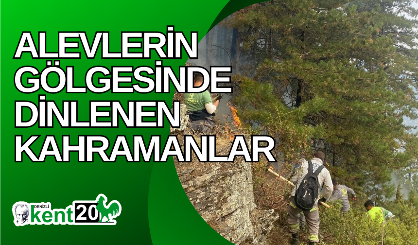 Alevlerin gölgesinde dinlenen kahramanlar