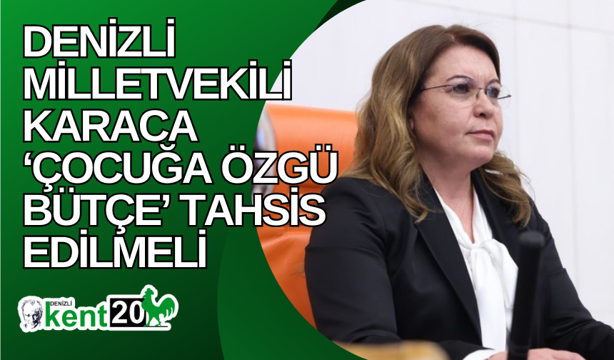 Denizli Milletvekili Karaca ‘Çocuğa Özgü Bütçe’ Tahsis Edilmeli