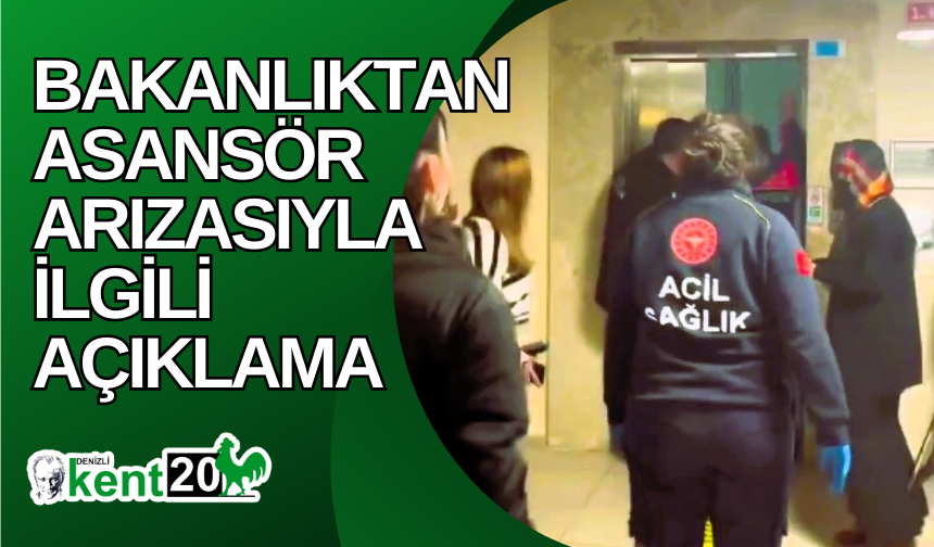 Bakanlıktan asansör arızasıyla ilgili açıklama