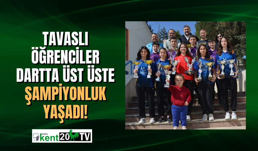 Tavaslı öğrenciler, dartta 2 kez üst üste şampiyon oldu