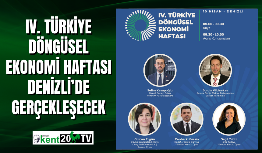 IV. Türkiye Döngüsel Ekonomi Haftası Denizli’de Gerçekleşecek