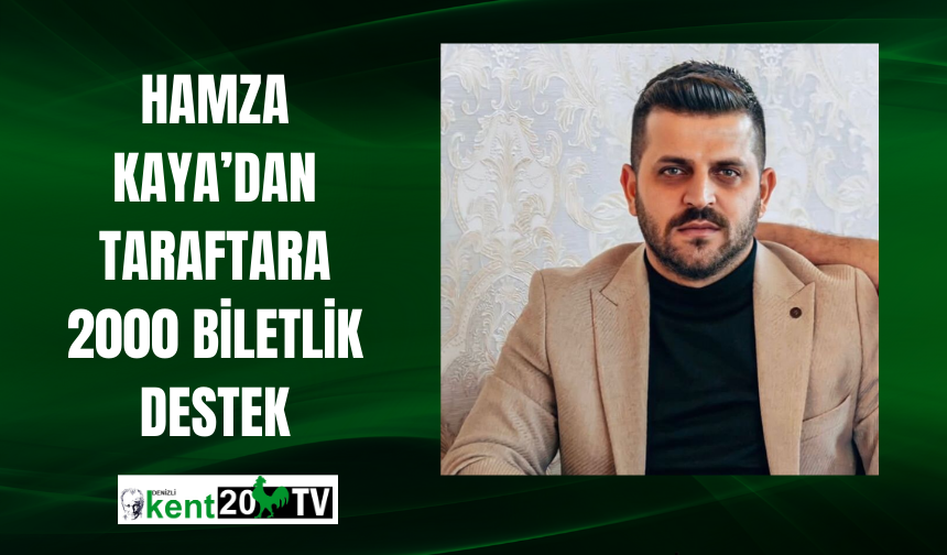Hamza Kaya’dan Taraftara 2000 Biletlik Destek