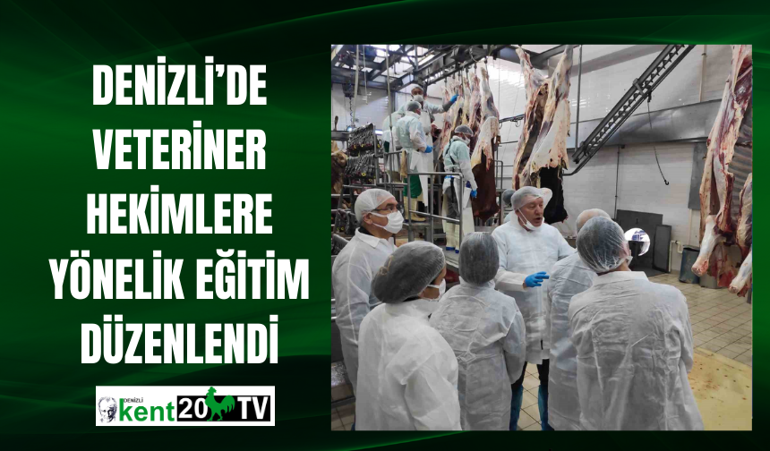 Denizli’de veteriner hekimlere yönelik eğitim düzenlendi
