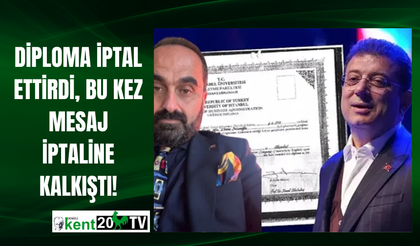 Diploma iptal ettirdi, bu kez mesaj iptaline kalkıştı!