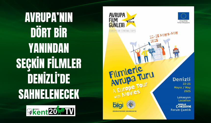 Avrupa’nın dört bir yanından seçkin filmler Denizli’de sahnelenecek
