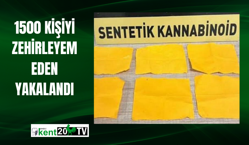 1500 kişiyi zehirleyemeden yakalandı