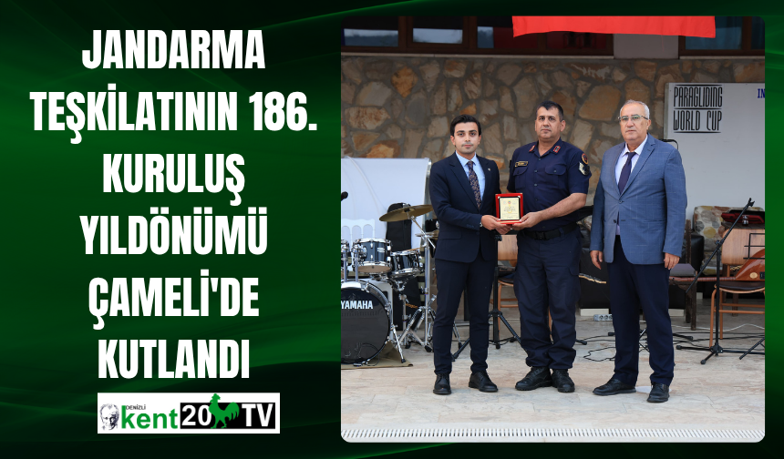Jandarma Teşkilatının 186. Kuruluş Yıldönümü Çameli'de Kutlandı