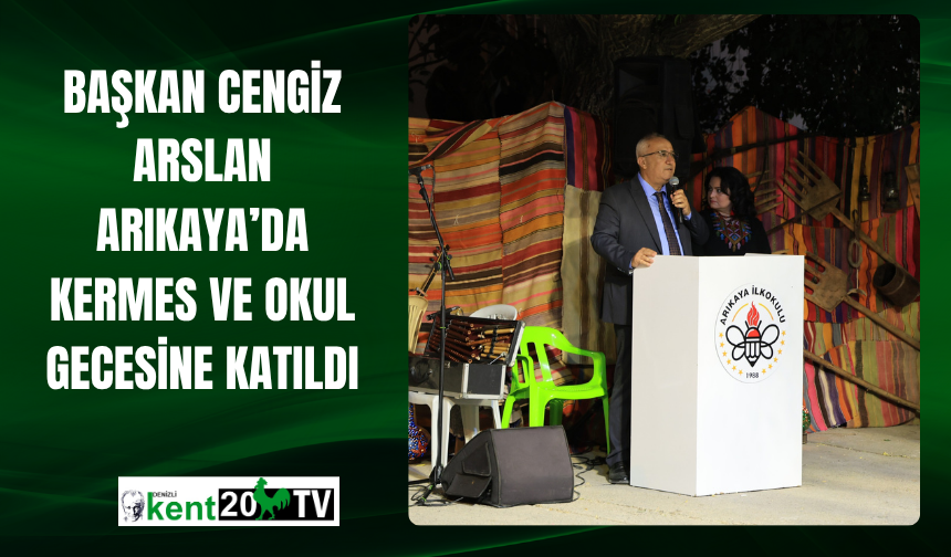 Başkan Cengiz Arslan Arıkaya’da Kermes ve Okul Gecesine Katıldı