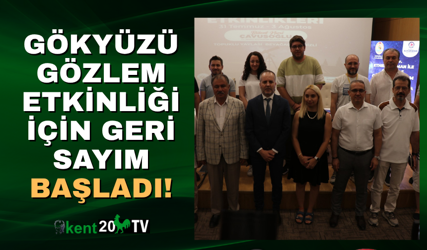 Gökyüzü Gözlem Etkinliği için geri sayım başladı!