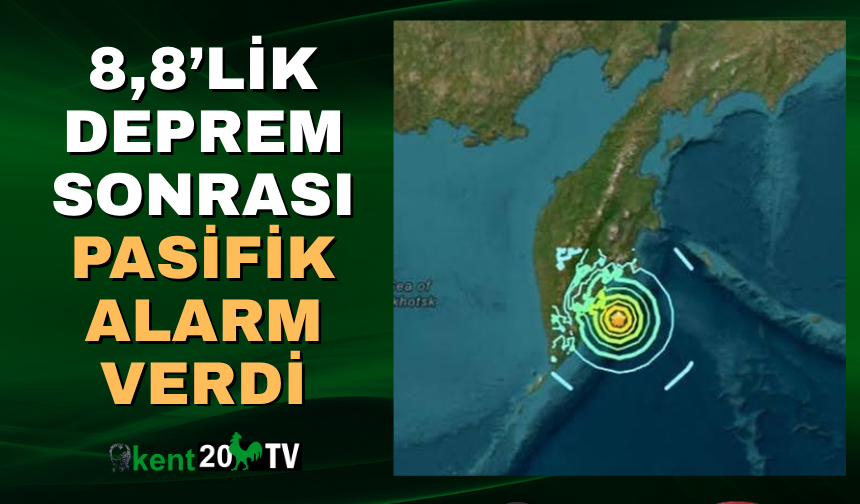 8,8’lik Deprem Sonrası Pasifik Alarm Verdi