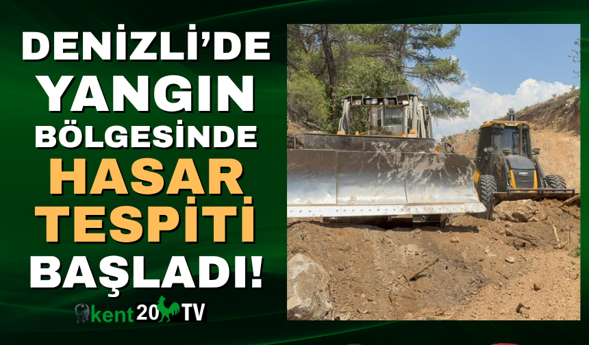 Yanan bölgelerde hasar tespit çalışmaları başlatıldı!