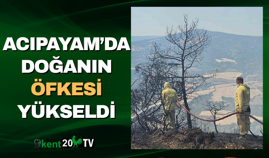 ACIPAYAM’DA DOĞANIN ÖFKESİ YÜKSELDİ