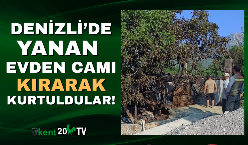 Camı kırarak faciadan kurtuldular!