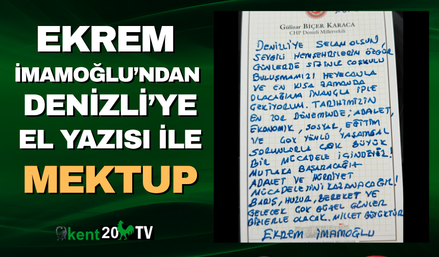 Ekrem İmamoğlu'ndan Denizli'ye mesaj!