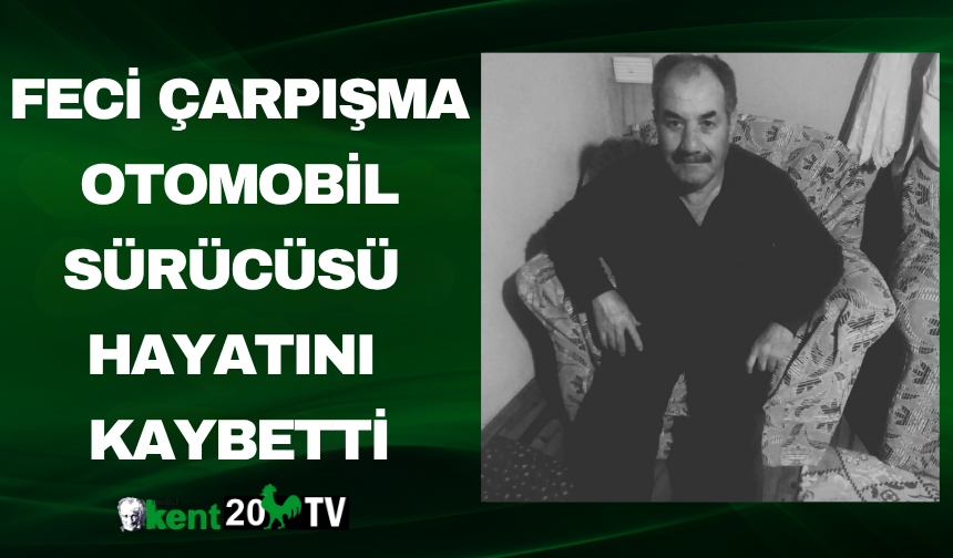 Feci Çarpışma Otomobil Sürücüsü Hayatını Kaybetti