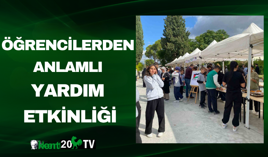 Öğrencilerden anlamlı yardım etkinliği