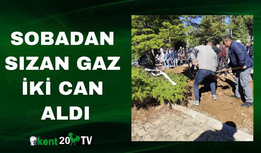 Sobadan sızan gaz iki can aldı