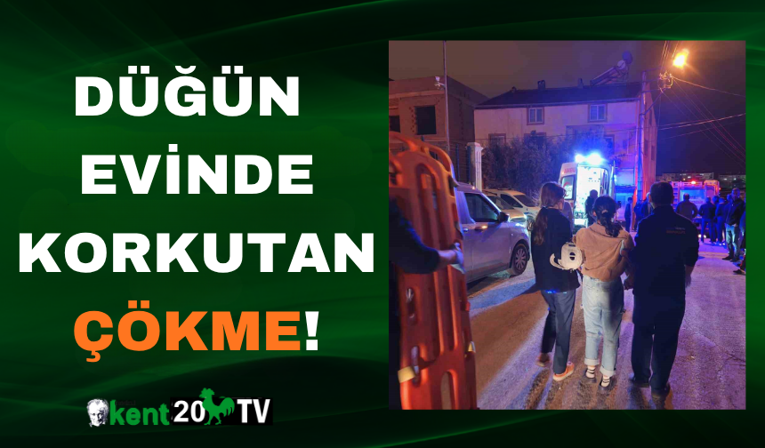 Düğün Evinde Korkutan Çökme!
