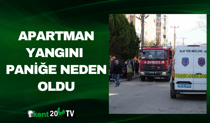 Apartman Yangını Paniğe Neden Oldu