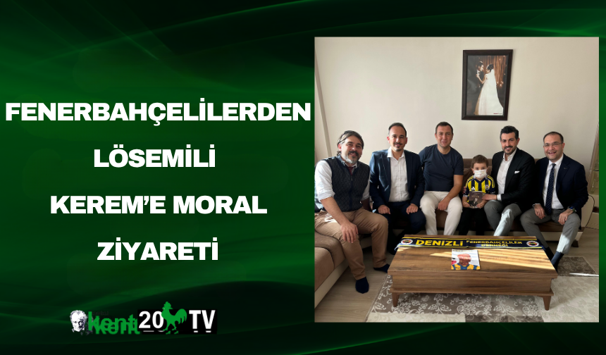 Fenerbahçelilerden Lösemili Kerem’e moral ziyareti