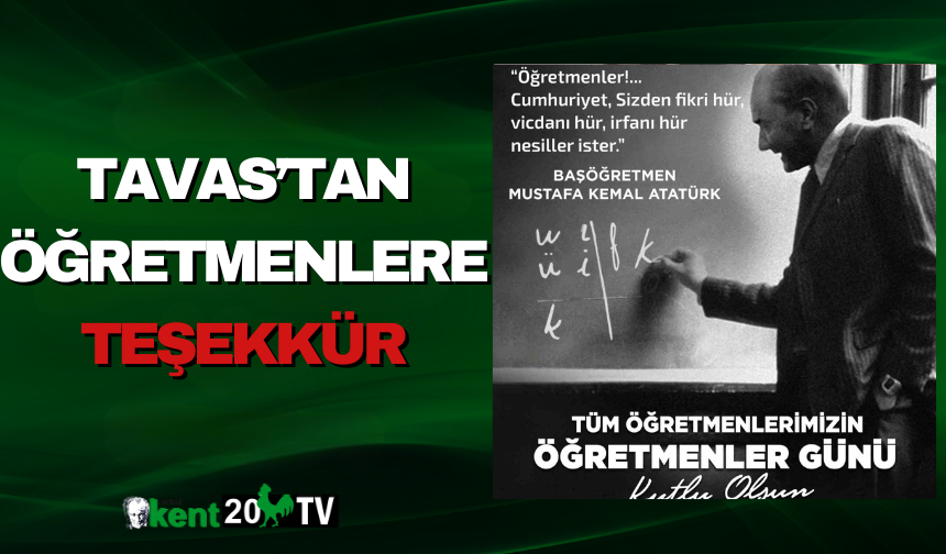 Tavas’tan Öğretmenlere Teşekkür