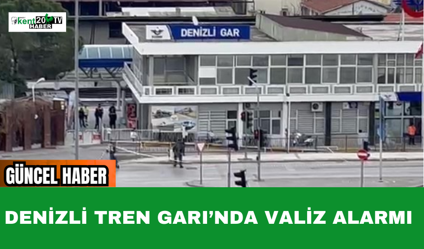 Denizli Tren Garı’nda Valiz Alarmı