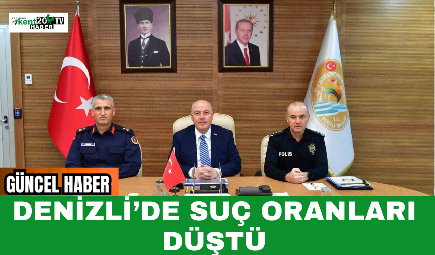 Denizli’de Suç Oranları Düştü