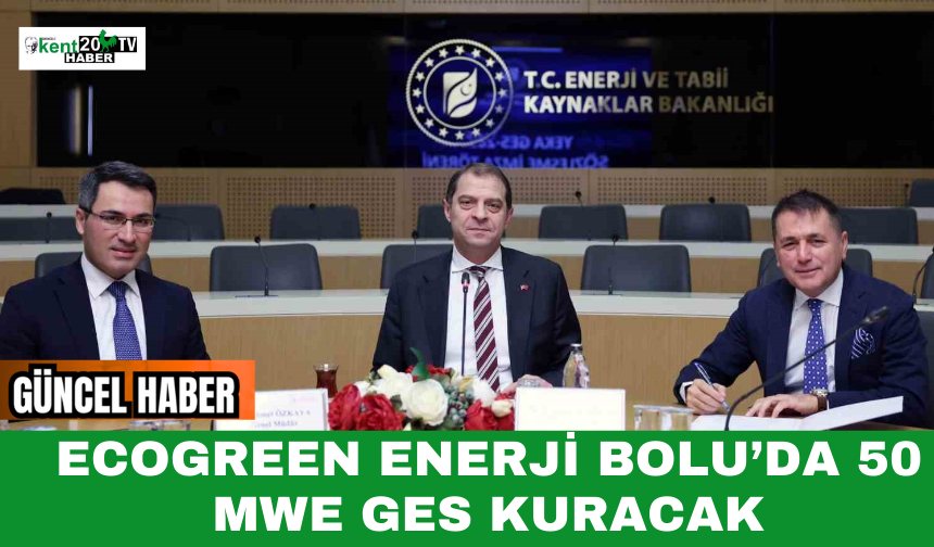 Ecogreen Enerji Bolu’da 50 MWe GES Kuracak
