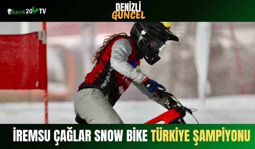 İremsu Çağlar Snow Bike Türkiye Şampiyonu
